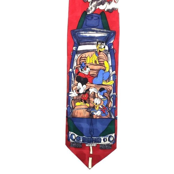 Disney Atlas Design Mickey and Friends Silk Tie - Picture 3 of 7